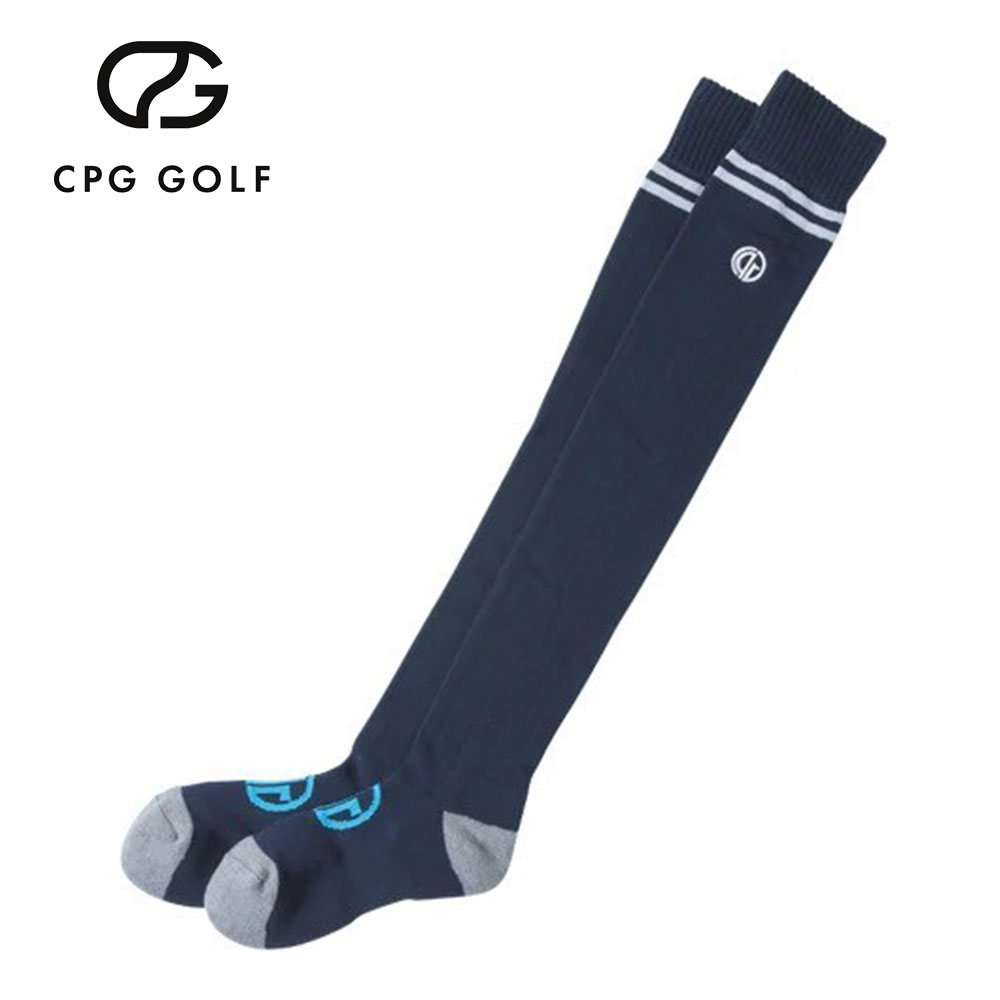ダブルボーダーニーハイソックス　Navy【CPG GOLF】