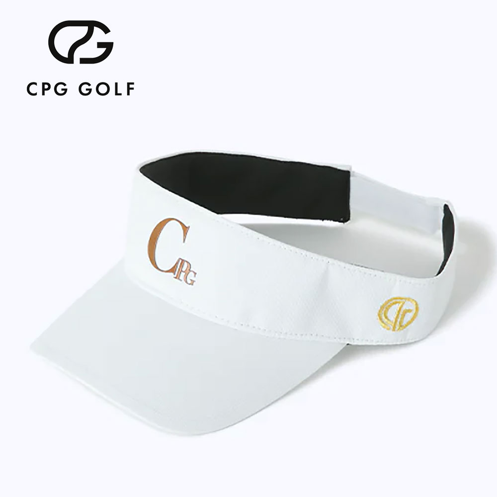 ドレッシーロゴサンバイザー　WHITE【CPG GOLF】