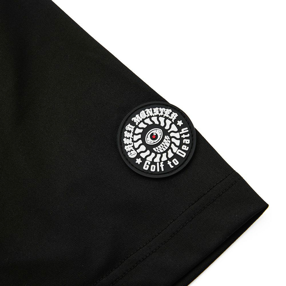 Bordering Logo モックネックTシャツ