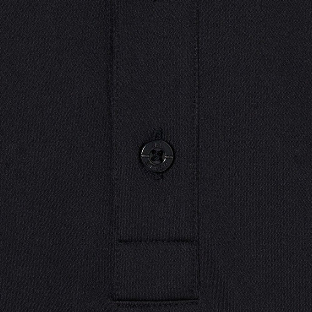 ロゴ刺繍ポロシャツ BLACK【J.LINDEBERG】