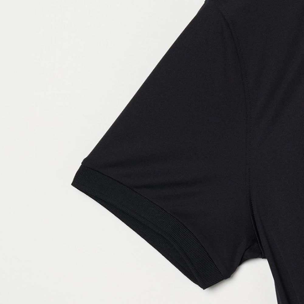 ロゴ刺繍ポロシャツ BLACK【J.LINDEBERG】