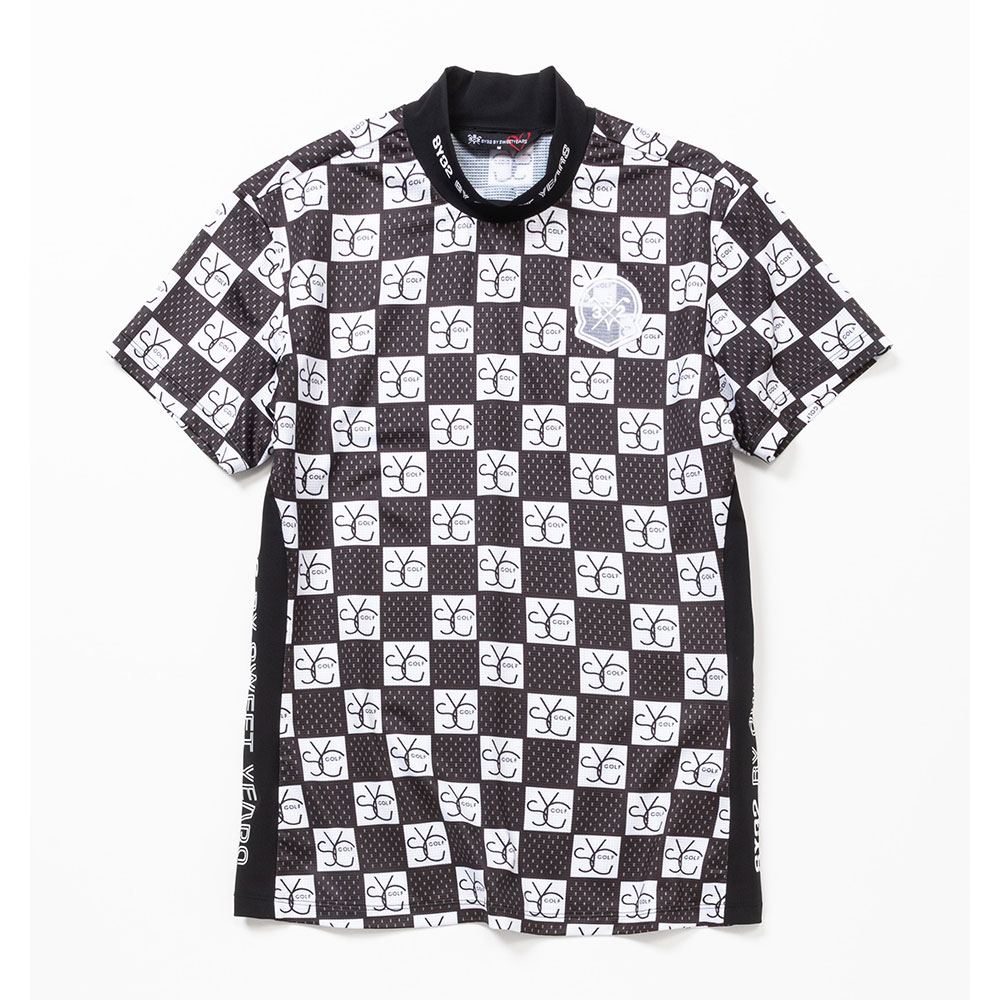 GRID GRAPHIC モックネックTシャツ【SY-32】