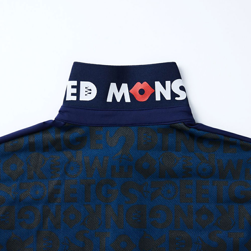 【GREED MONSTER】グリードモンスター Back body panel print ポロシャツ