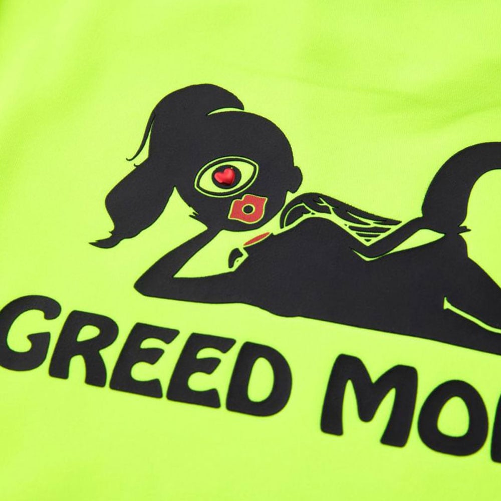 【GREED MONSTER】グリードモンスター ANNON ATHERA ネオンカラーモックネックTシャツ
