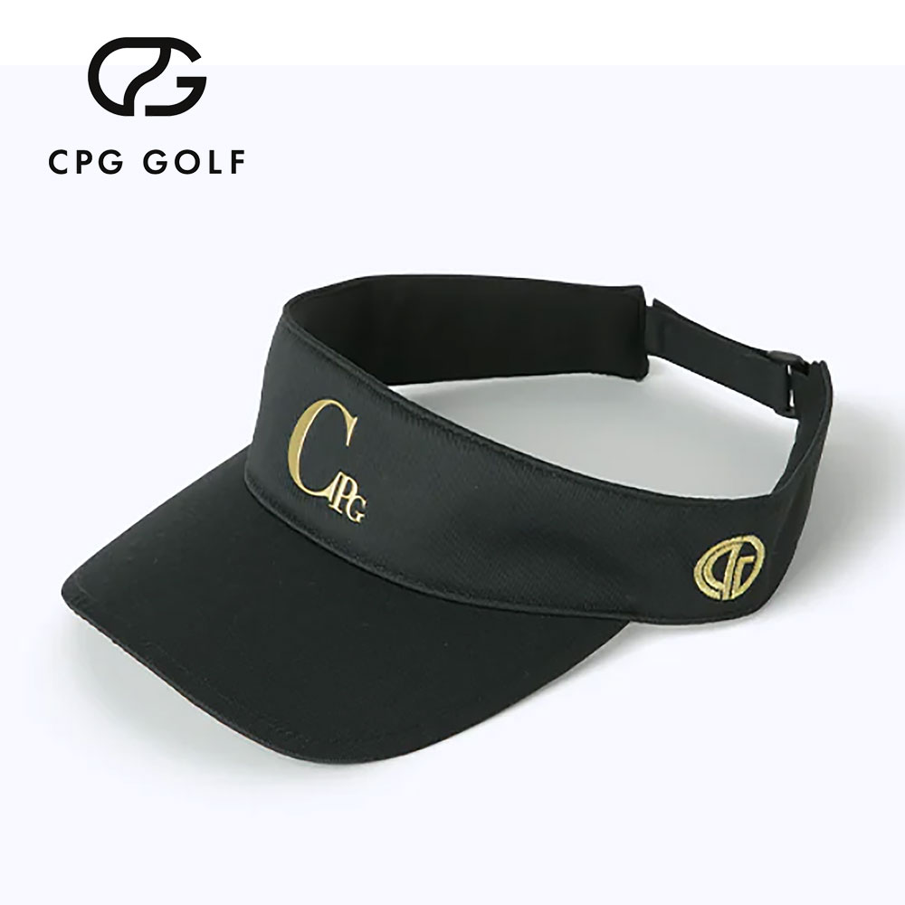 ドレッシーロゴサンバイザー BLACK【CPG GOLF】