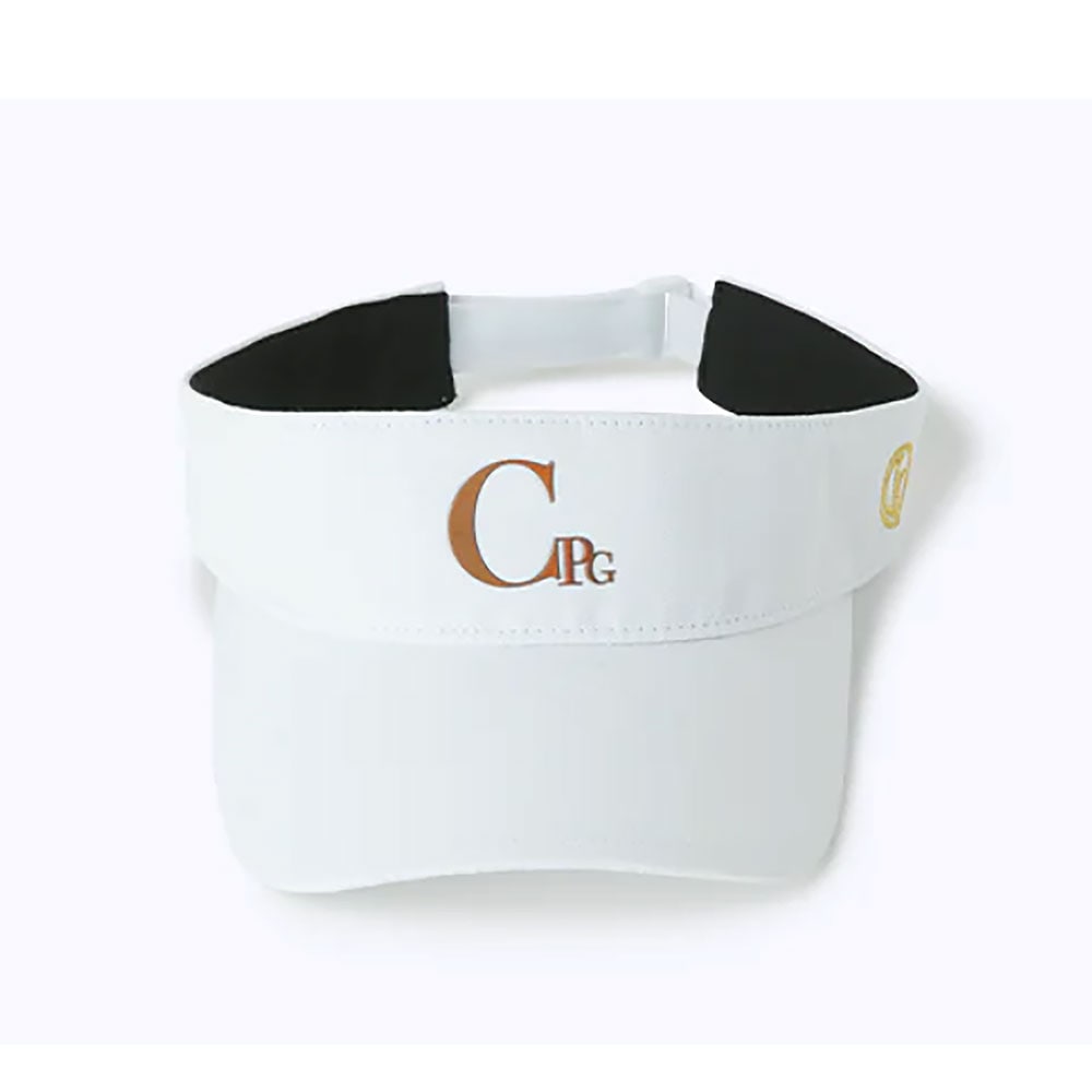 ドレッシーロゴサンバイザー WHITE【CPG GOLF】