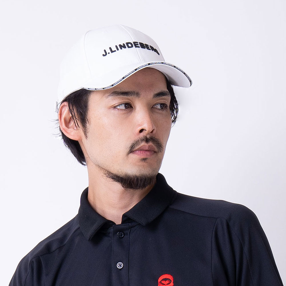 ロゴツイルキャップ WHITE【J.LINDEBERG】