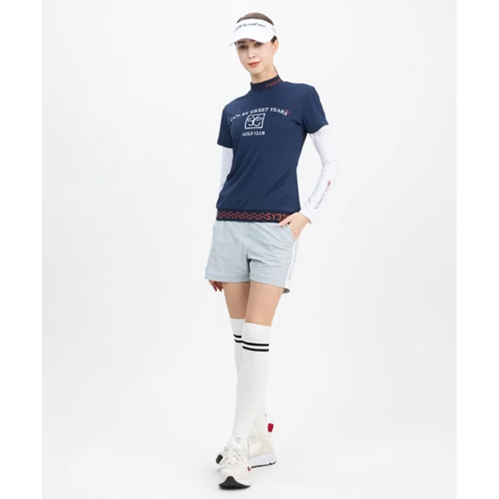 SURFLINE W's モックネックTシャツ【SY-32】
