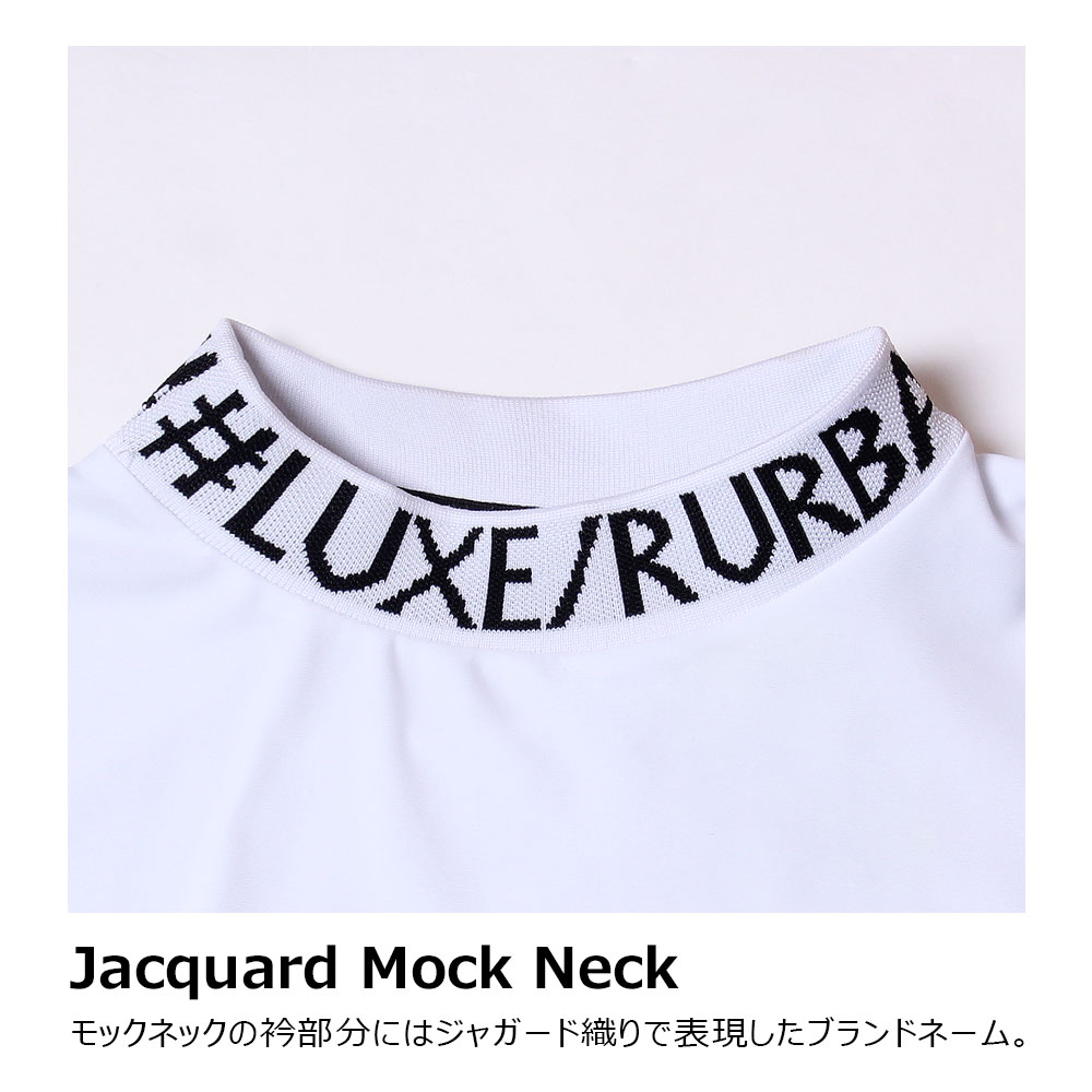接触冷感ロゴモックネック【LUXE/R GOLF(ラグジュゴルフ)】