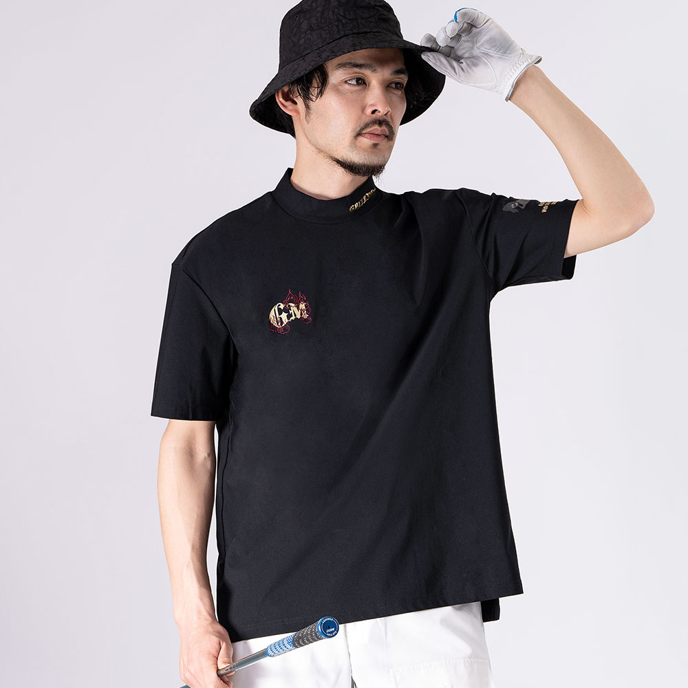 BIG ATHERA EYE カラフルモックネックＴシャツ