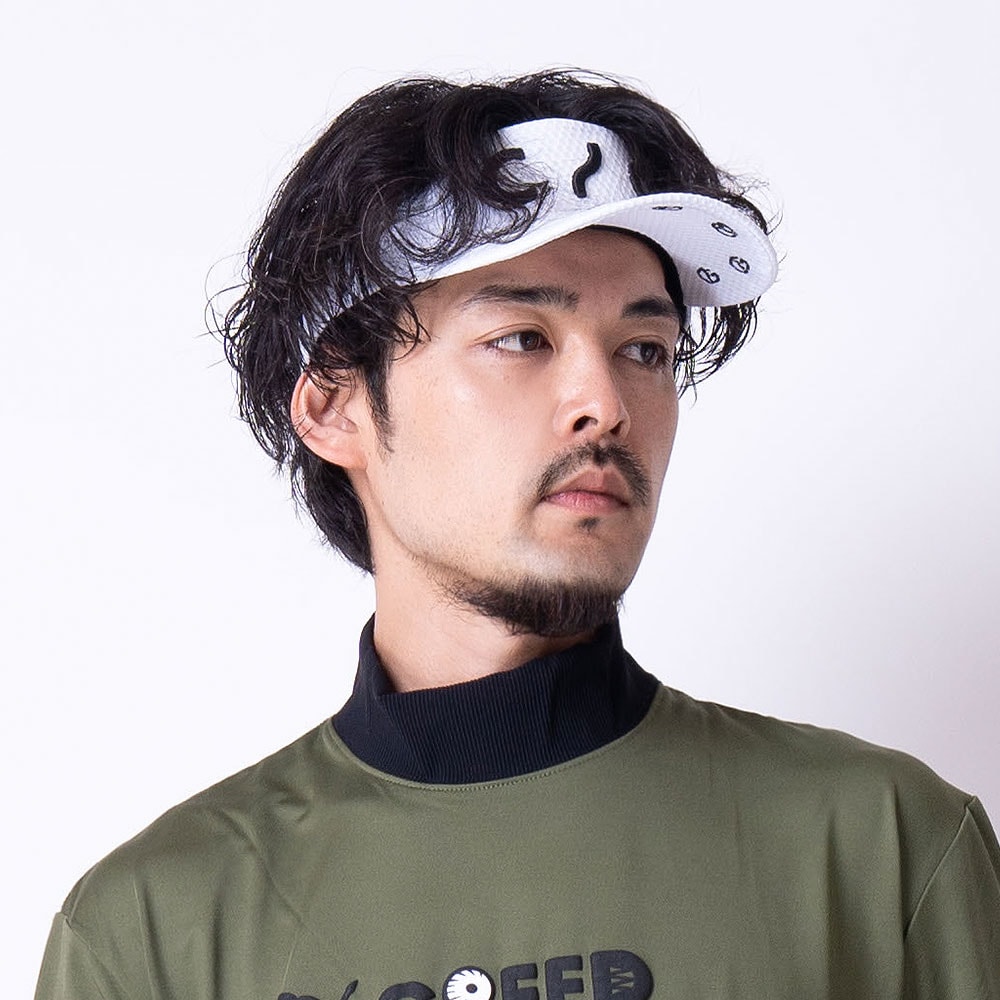 メッシュサンバイザー WHITE【CPG GOLF】