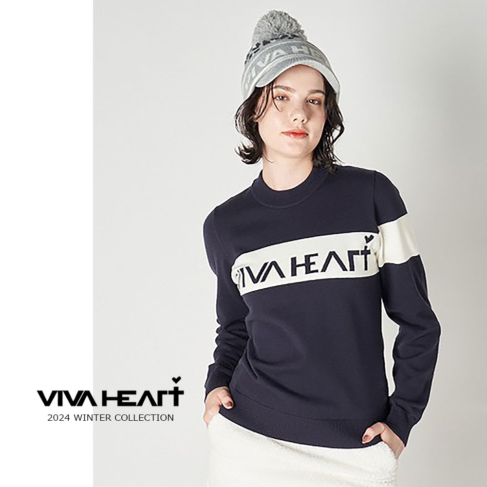 【LADIES】VIVAHEART ロゴニット