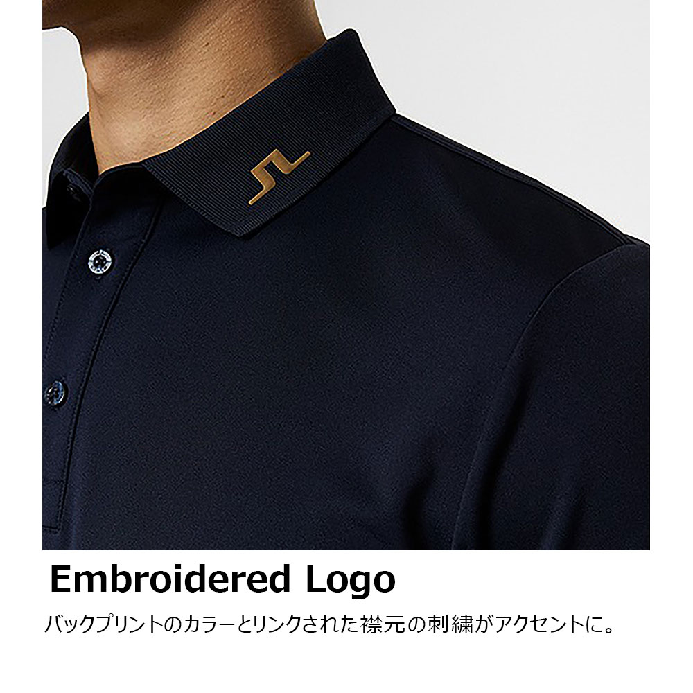 バックロゴ半袖ポロシャツ【J.LINDEBERG】