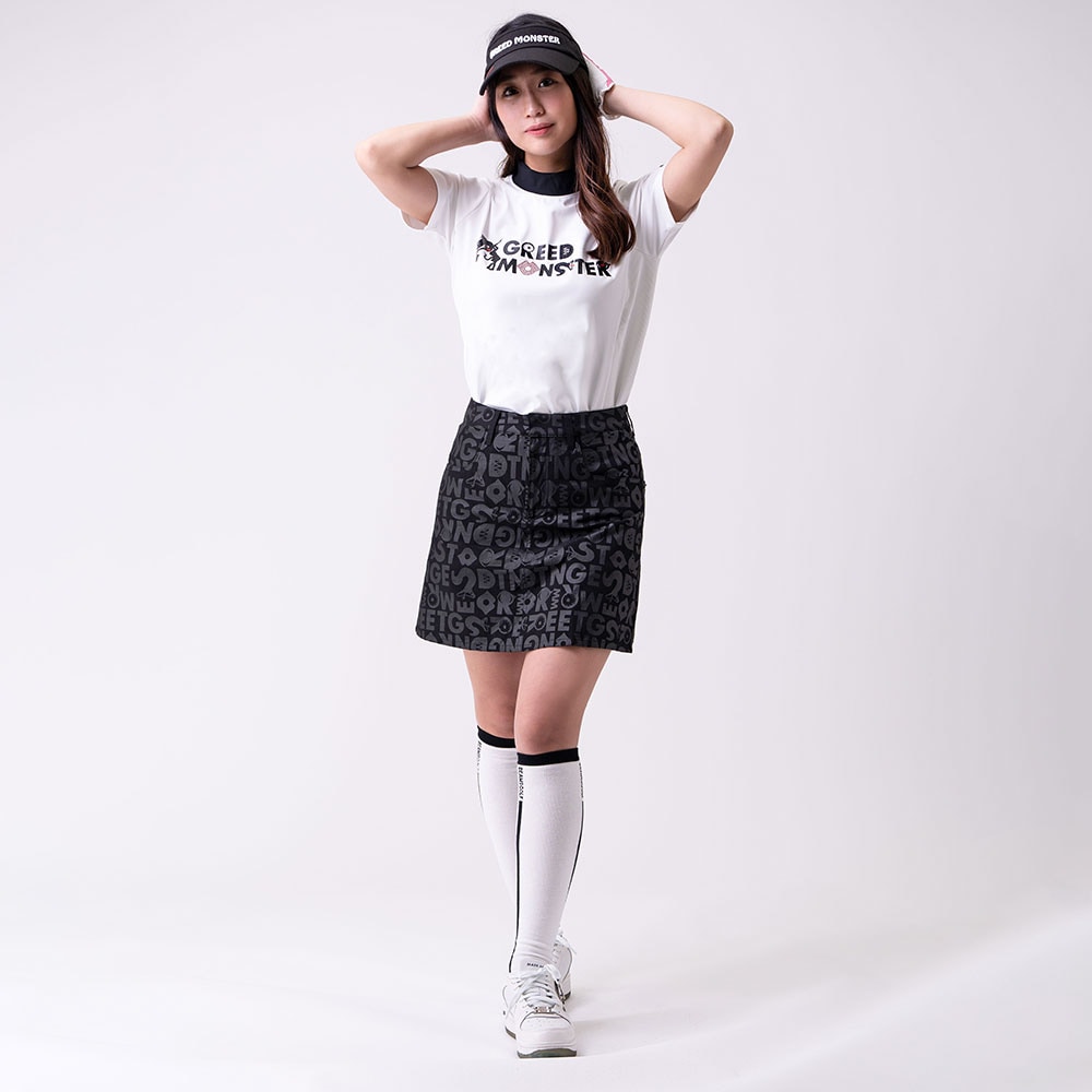 【GREED MONSTER】グリードモンスター Multi pattern モックネックTシャツ