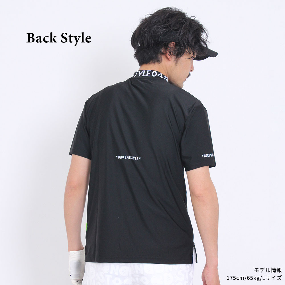 接触冷感ロゴモックネック【LUXE/R GOLF(ラグジュゴルフ)】