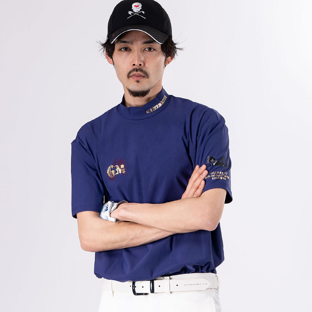 BIG ATHERA EYE カラフルモックネックＴシャツ