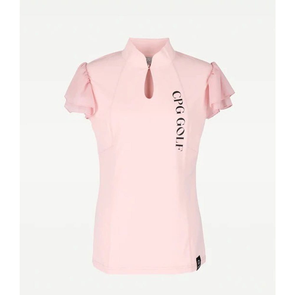 マオカラー袖シフォンSS PINK【CPG GOLF】