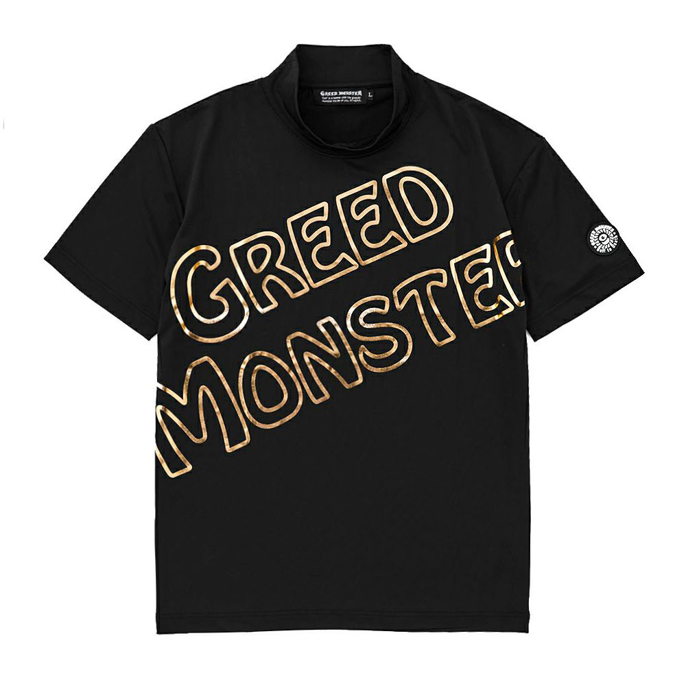 Bordering Logo モックネックTシャツ