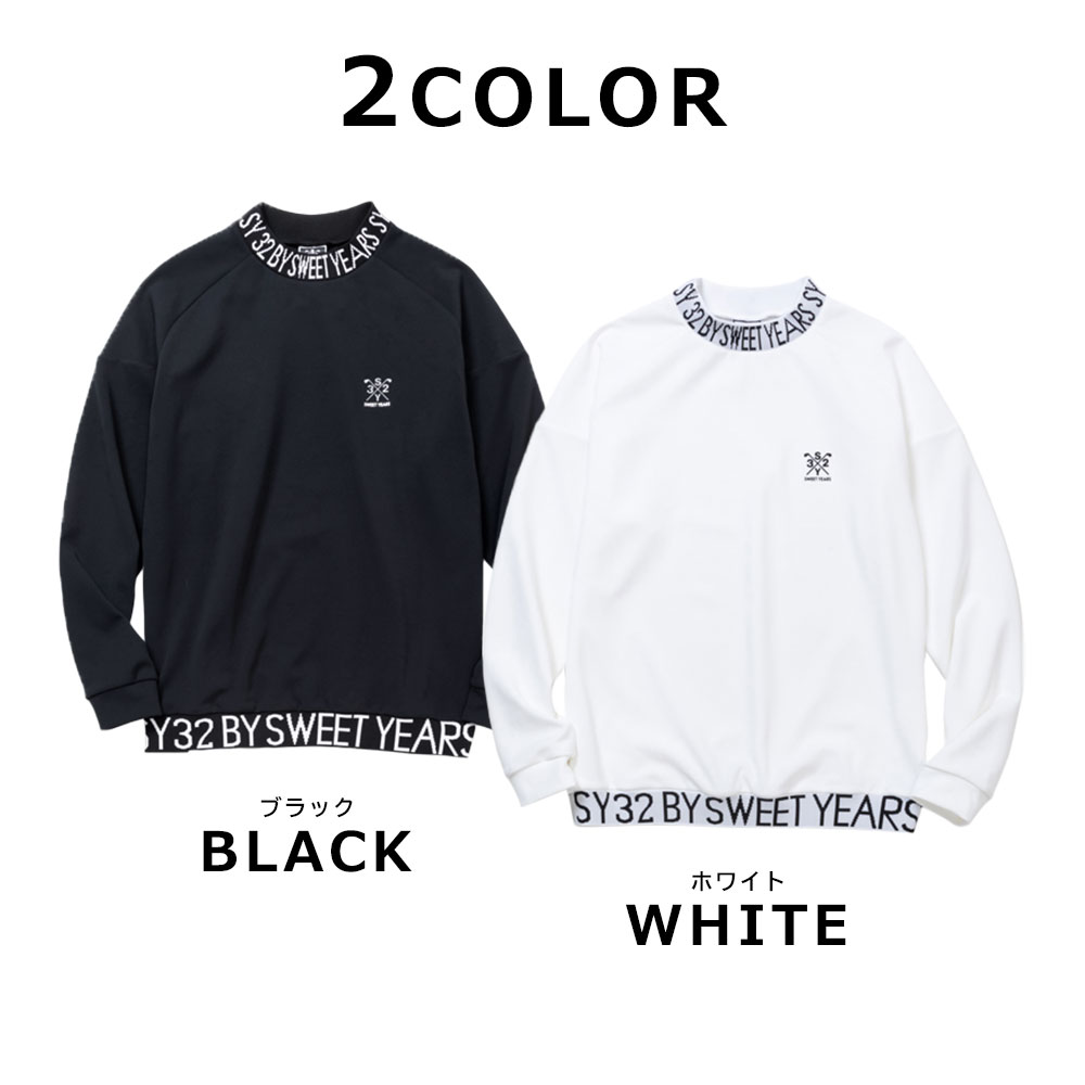 【MENS】SY32 GOLF ストレッチSYGロゴ長袖モックネック