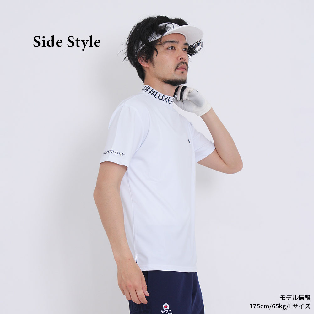 接触冷感ロゴモックネック【LUXE/R GOLF(ラグジュゴルフ)】