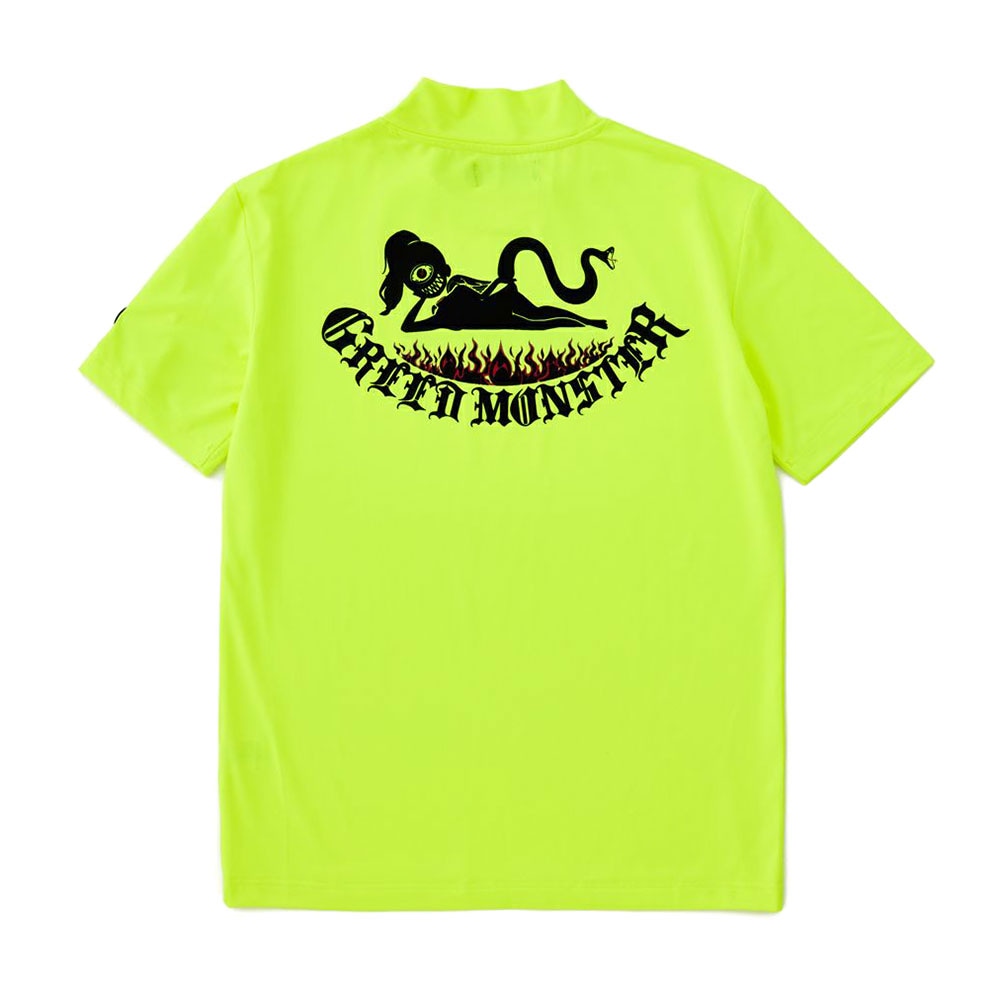 【GREED MONSTER】グリードモンスター GEKIRIN ATHERA ネオンカラーモックネックTシャツ