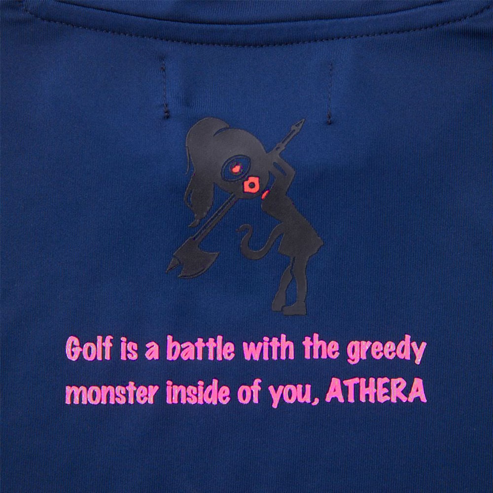 【GREED MONSTER】グリードモンスター Bordering Logo モックネックTシャツ